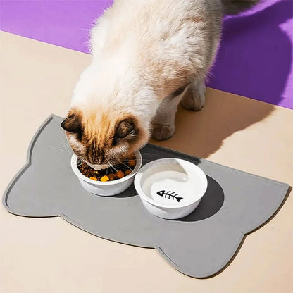 Silicone Pet Dog Cat Feeding Bowl Non Slip Mat