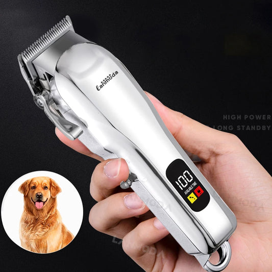 Electric Cordless Low Noise Pet Dog Grooming Clippers Shaver Trimmer