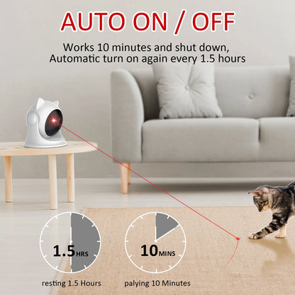 Pet Cat Rechargeable Automatic Motion Laser Toy Random Activated