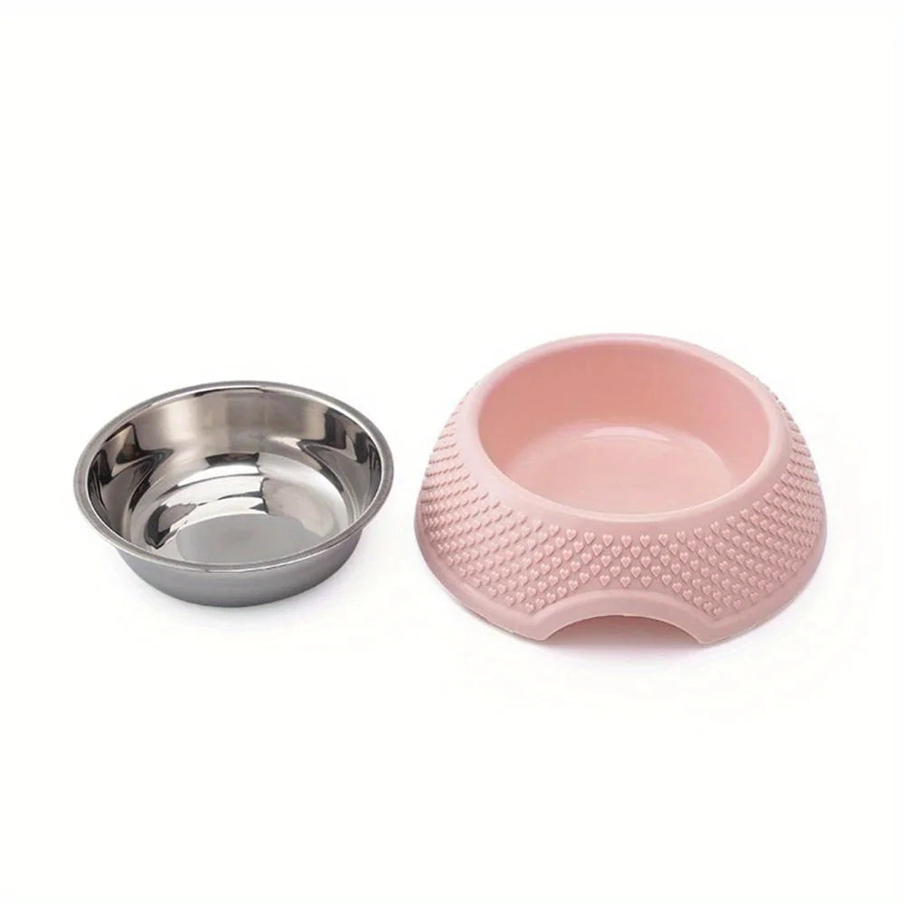 Non-slip Durable Stainless Steel Pet Dog Cat Feeding Water Bowl