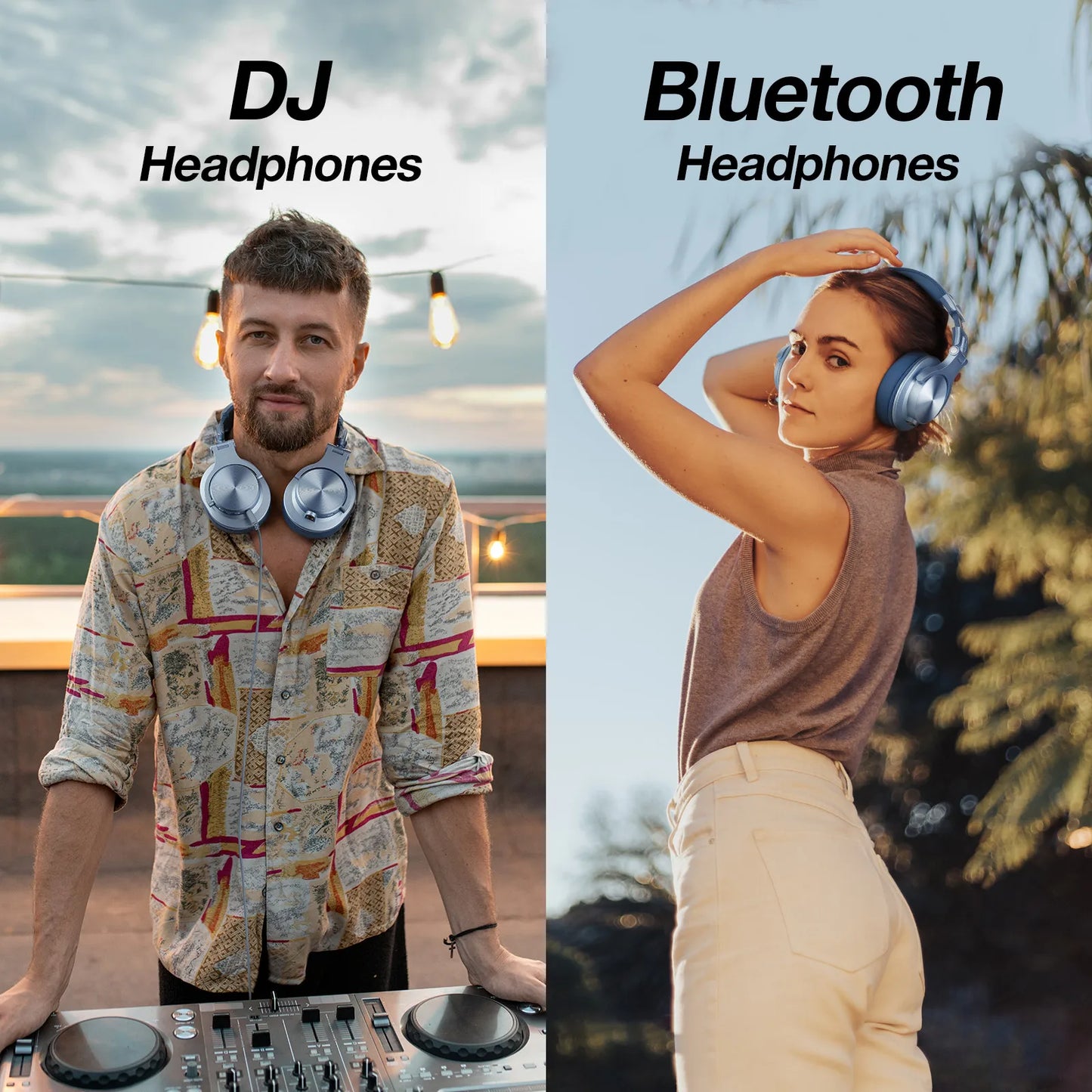 Oneodio A70 Wireless Bluetooth 5.2 Headphones with 72Hrs Playtime