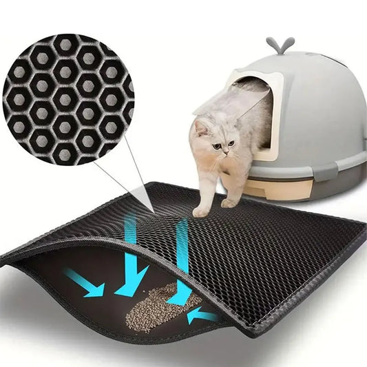 Waterproof Double Layer Pet Cat Litter Box Mat