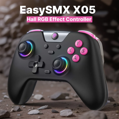 EasySMX X05 Wireless Gamepad with RGB Lighting and Hall Effect