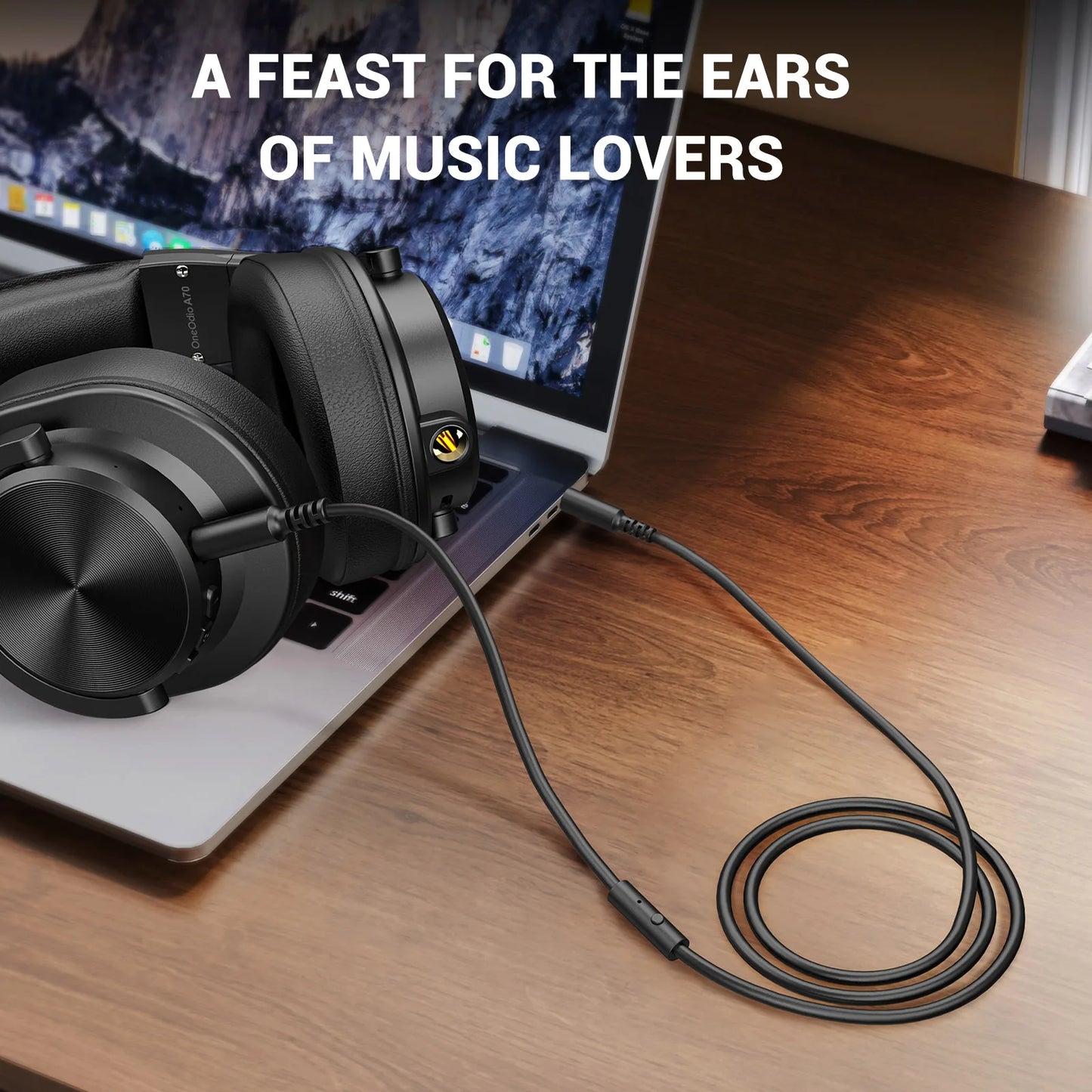 3.5mm to 3.5mm Audio Cable with Microphone for OneOdio