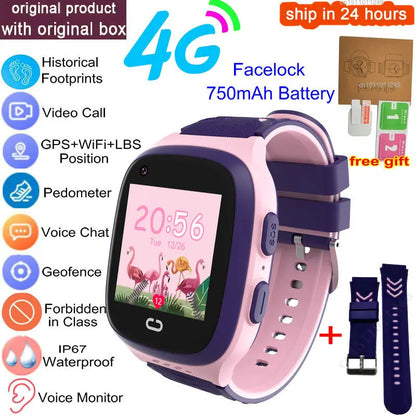 4G Kids Smart Watch GPS Video Call IP67 Waterproof Tracker