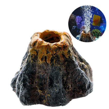 Aquarium Fish Tank Volcano Shape Air Bubble Stone Oxygen Pump Decoration