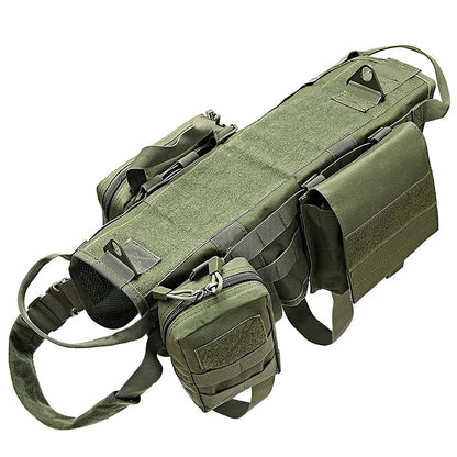 S-XL Pet Dog No-Pull Harness Molle Vest With Pouches