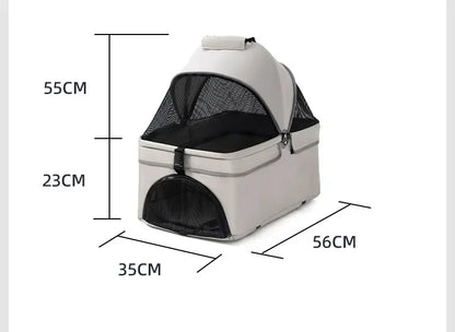 Lightweight Breathable Foldable Pet Dog Cat Stroller Carrier