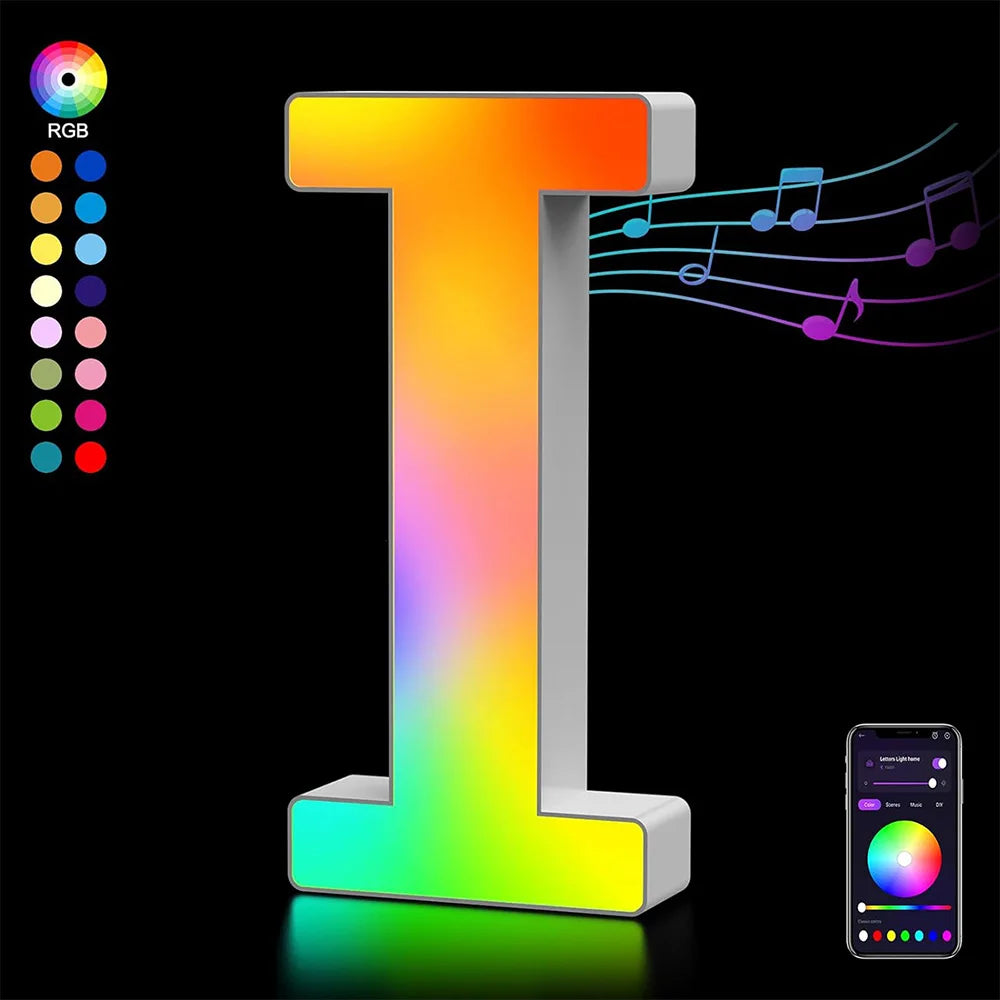 Decorative Letter Light "I"