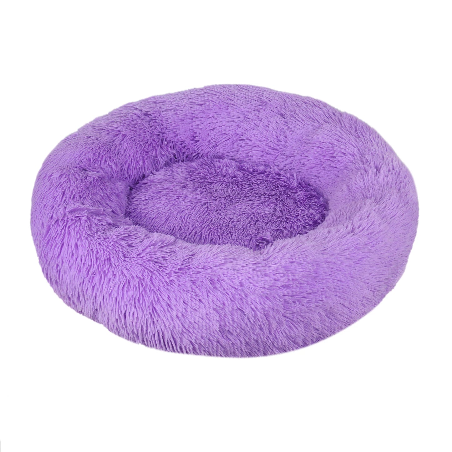 M-4XL Long Plush Round Pet Dog Bed Mat Cushion Mattress