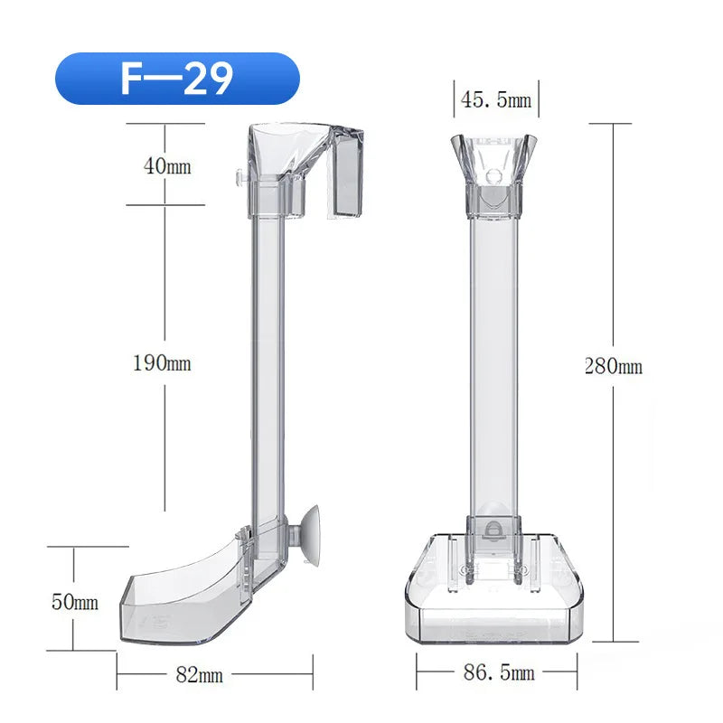 Acrylic Feeding Tube Aquarium Fish Tank Feeder