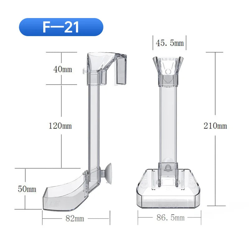 Acrylic Feeding Tube Aquarium Fish Tank Feeder