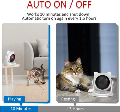 Pet Cat Rechargeable Automatic Motion Laser Toy Random Activated