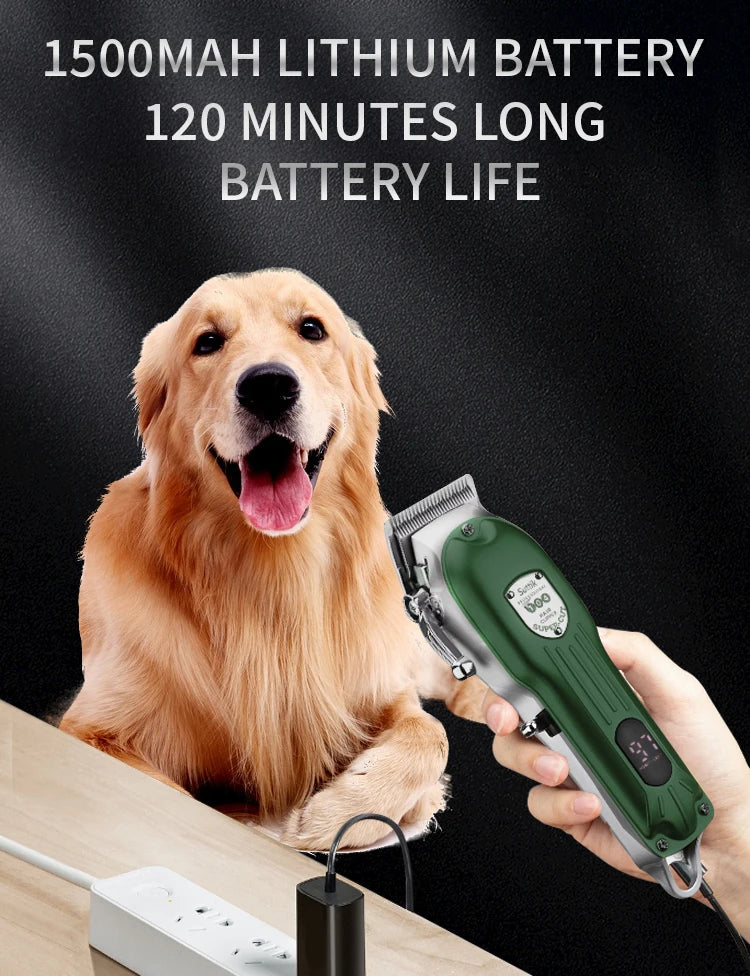 Rechargeable Low Noise Pet Dog Hair Clipper Grooming Kit