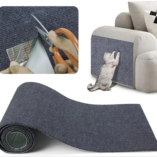 Trimmable Cat Scratching Mat Sofa Self-adhesive Scratch Tape