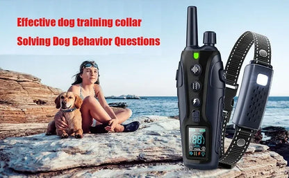 2000m Pet Dog Smart Anti Bark Training Collar with Remote