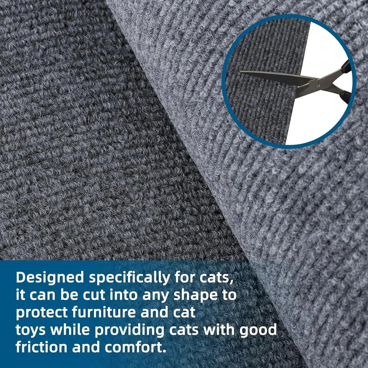 Trimmable Cat Scratching Mat Sofa Self-adhesive Scratch Tape