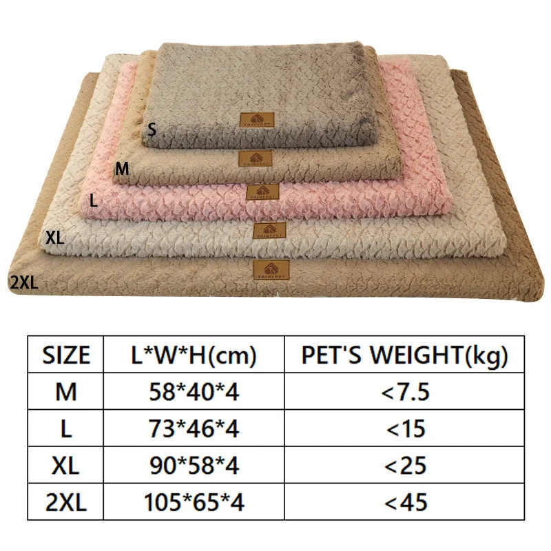 M-2XL Orthopedic Memory Foam Pet Dog Cat Bed With Removable Washable Faux Fur Cover