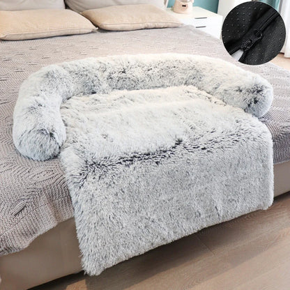 M-XL Removable Cover Plush Pet Dog Bed Sofa Cushion