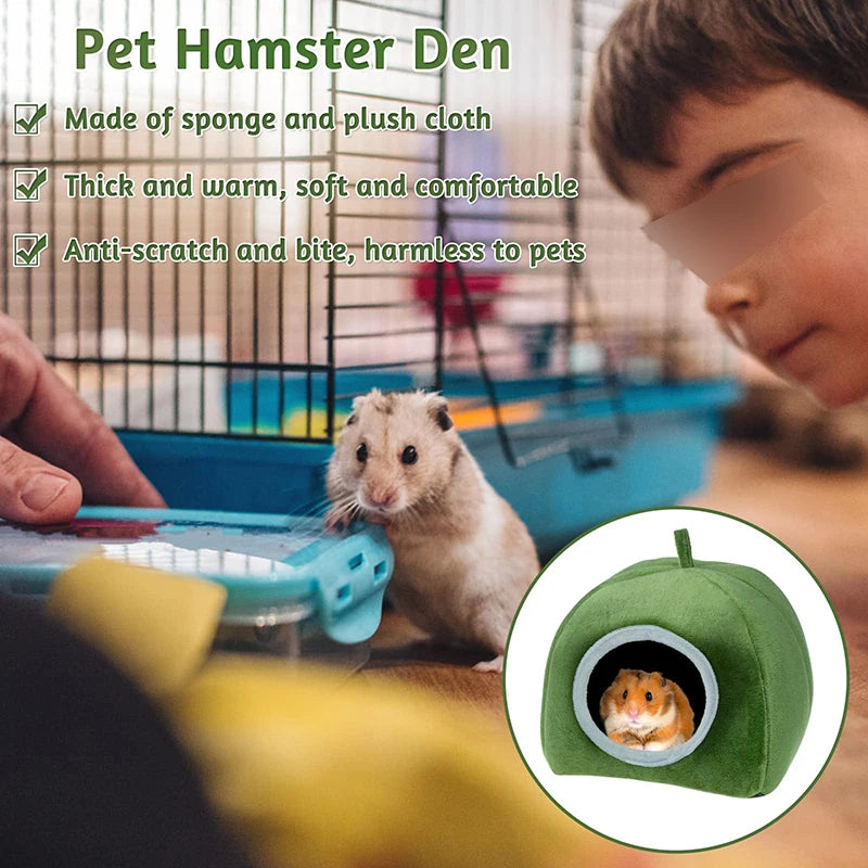 Small Animal Pet Hamster Guinea Pig Cage House Cotton Nest Bed