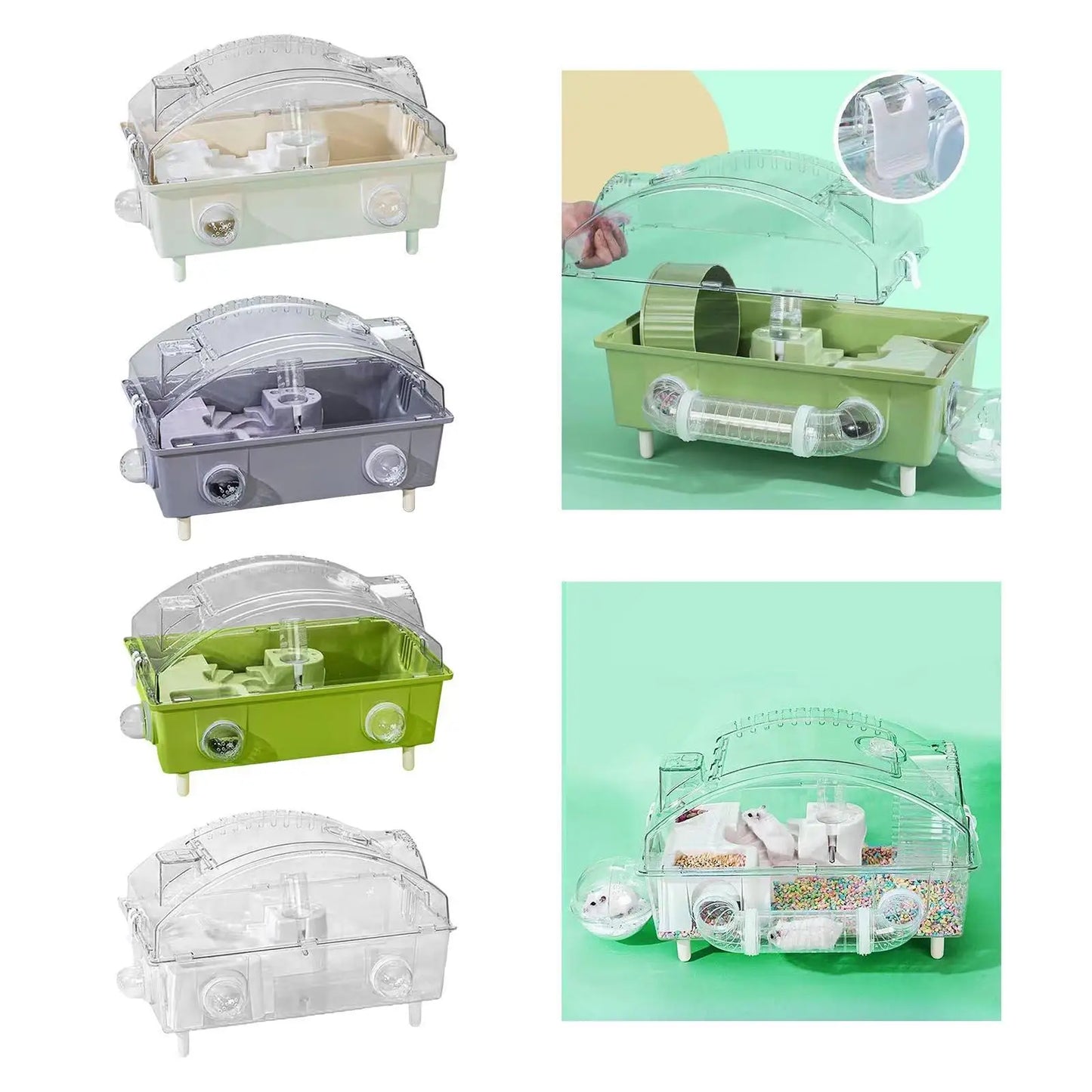 2 Tier Small Animal Pet Hamster Cage Exercise Crate