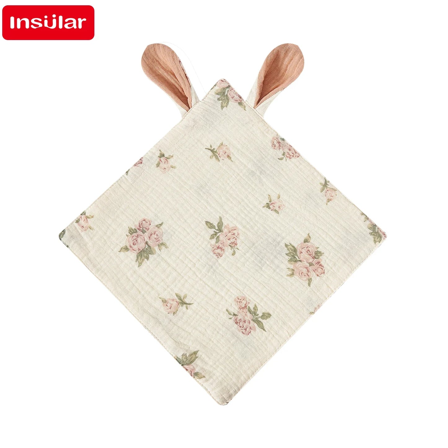 Soft Muslin Baby Saliva Towels with Cartoon Print Design