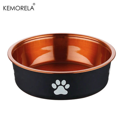 Stainless Steel Anti-Slip Pet Cat Dog Food Water Bowls