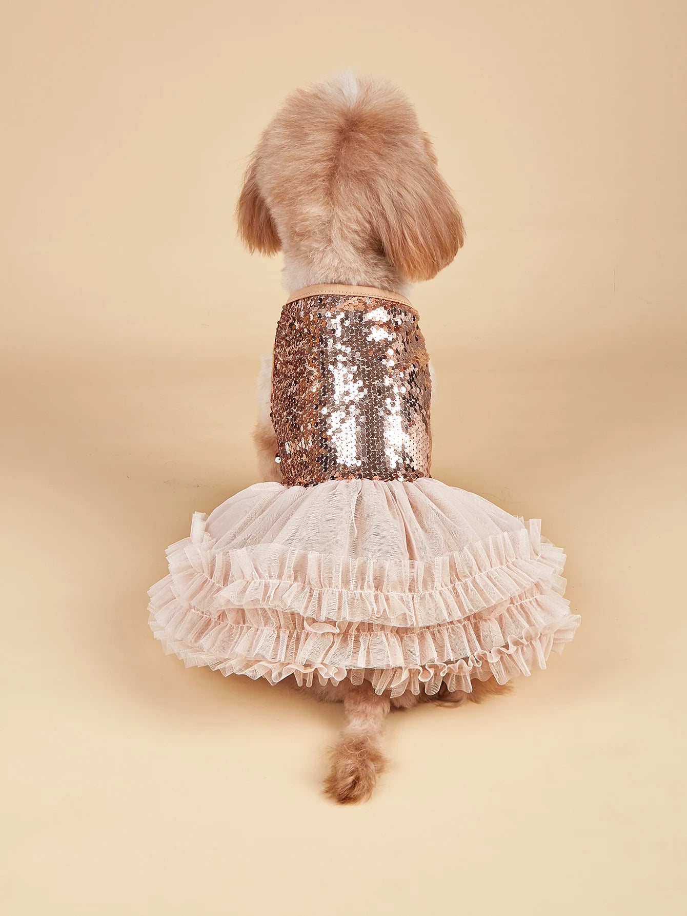 XS-XL Pet Dog Sequin Sleeveless Tutu Dress Costume