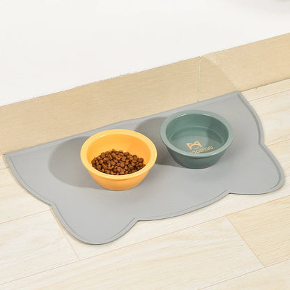 Non-Stick Waterproof Silicone Pet Dog Cat Feeding Water Bowl Mat