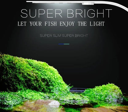 5-15W Ultra Thin Aquarium Fish Tank LED Light Clip-on Lamp