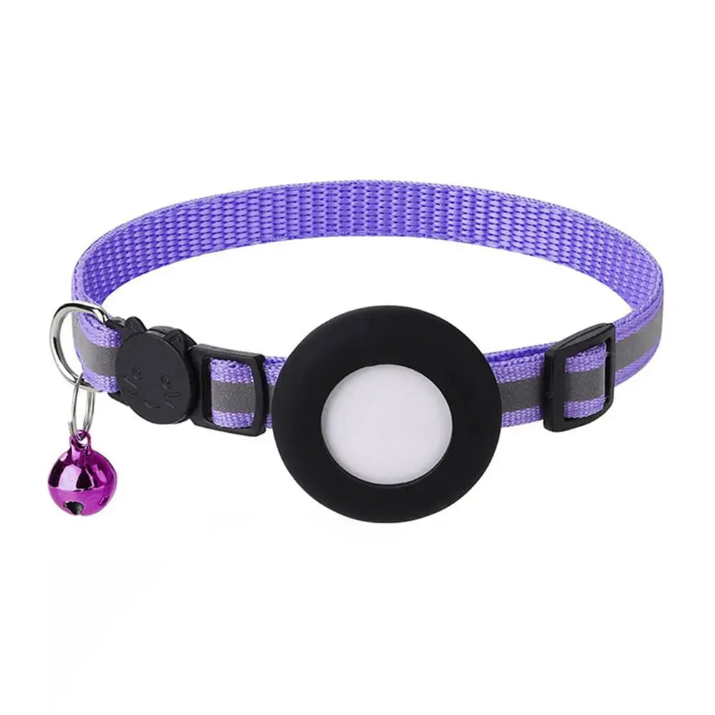 Pet Cat Collar with Protective Case for Anti Lost Locator Tracker Airtag Case