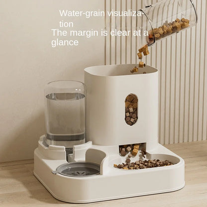 2.3L Automatic Pet Dog Cat Water Food Dispenser Bowl