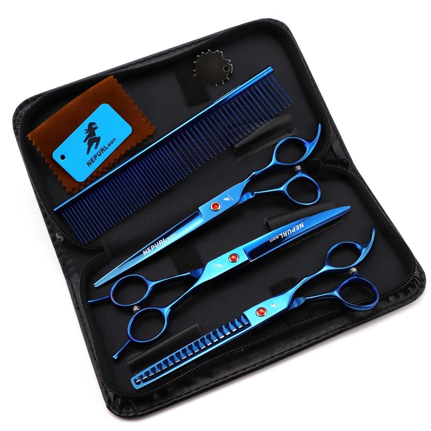 4-6pc 7/8 " Stainless Steel Pet Dog Cat Grooming Scissors Combs Sets