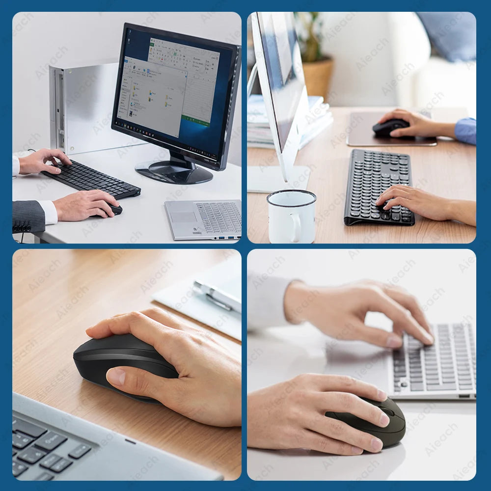 AIEACH Ergonomic Bluetooth Mouse for Comfortable Wireless Use
