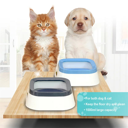 1L Anti-splash Pet Dog Cat  Water Bowl