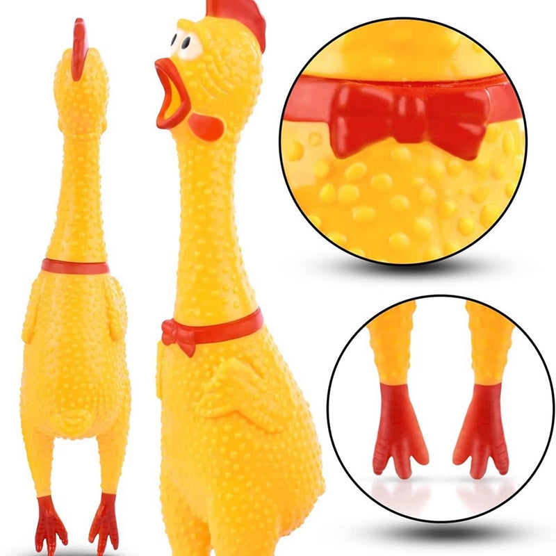 Funny Squeaky Screaming Pet Dog Chicken Chew Toys