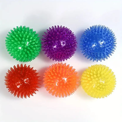 6pcs Ultimate Pet Dog Interactive Squeaky Balls Dental Hygiene Toy Set