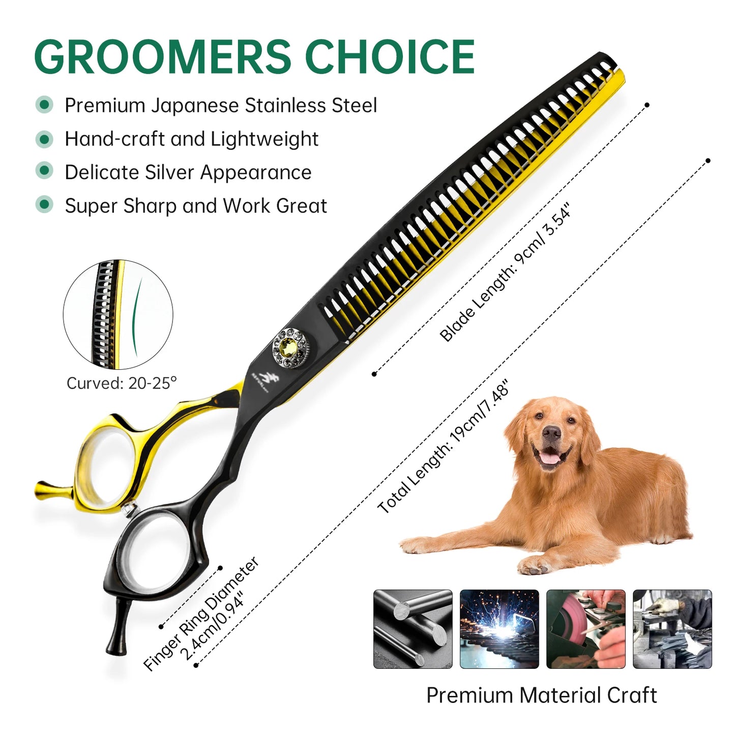 7-8" Stainless Steel Pet Dog Cat Grooming Thinning Scissors