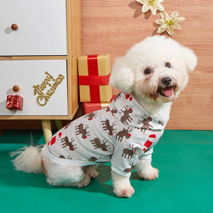 XS-2XL Pet Dog Christmas Hoodie Shirts Sweatshirts Apparel