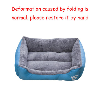 XS-L Waterproof Square Pet Dog Bed Mat Cushion