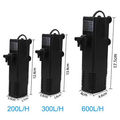 Aquarium Fish Tank Low Level Water Submersible Filter Pump