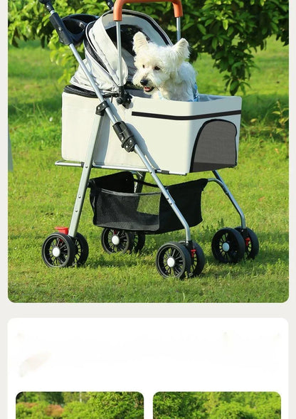 Detachable Lightweight Foldable Pet Dog Cat Stroller