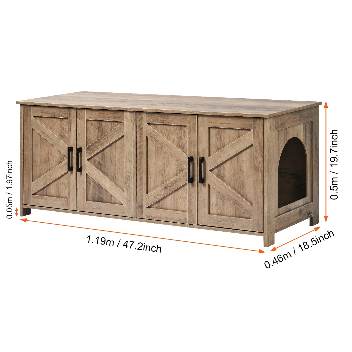 Cat Litter Box Enclosure for 2 Cats