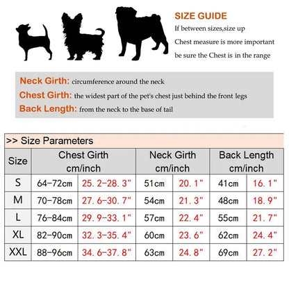 S-2XL Pet Dog Winter Coat Fleece Jacket Reflective Snowsuit Waterproof Windproof Apparel