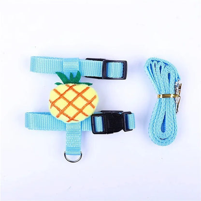 Pet Rabbit Small Animal Adjustable Harness and Leash Set