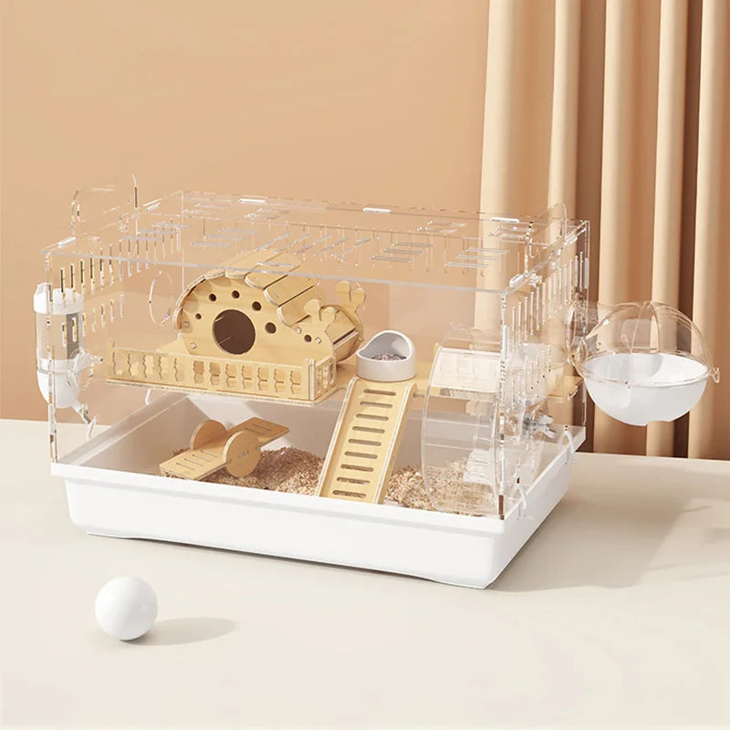 Small Animal Pet Hamster Acrylic Cage House