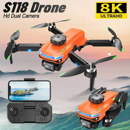 S118 RC Drone 8K Professional with 360° Obstacle Avoidance