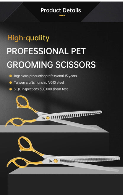 8" Stainless Steel Pet Dog Cat Grooming Scissors