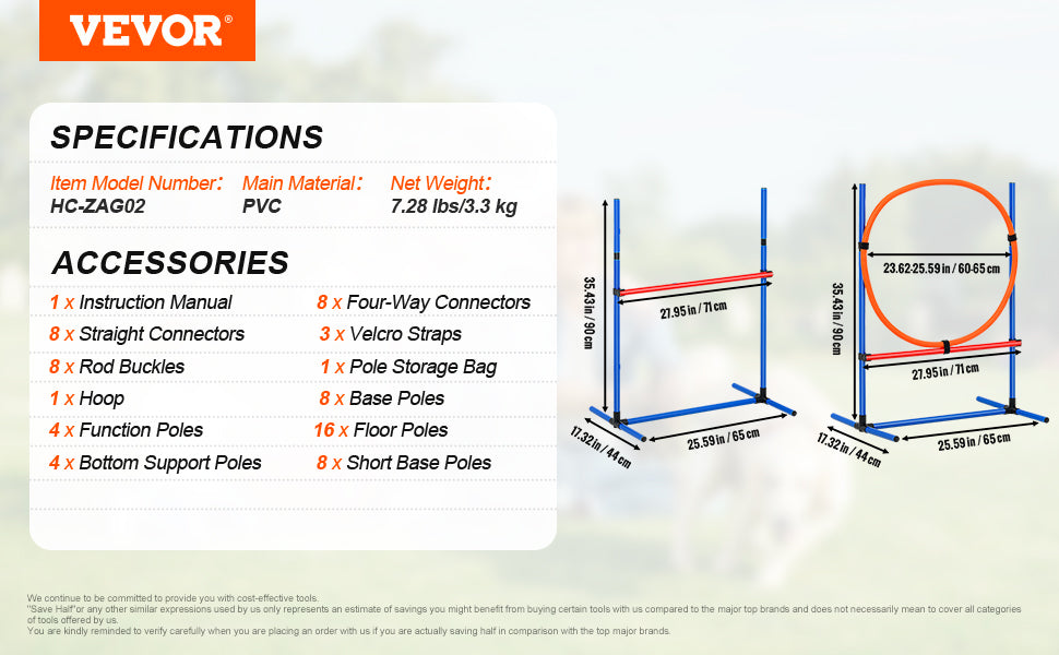 4pcs Pet Dog Agility Training Equipment with Adjustable Hurdles Weave Poles Jump Ring Square Pause Box Whistle