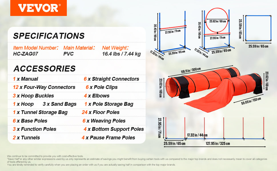 4pcs Pet Dog Agility Training Equipment with Adjustable Hurdles Weave Poles Jump Ring Square Pause Box Whistle